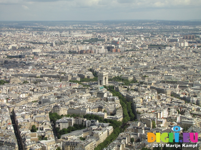 SX18370 Arc de Triomph from Eiffel tower